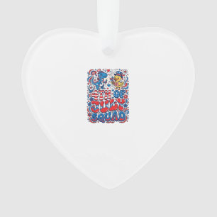 Patriottische Kawaii Dinosaurus Beste Stiefvader O Ornament