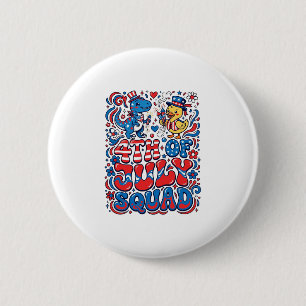 Patriottische Kawaii Dinosaurus Beste Stiefvader O Ronde Button 5,7 Cm