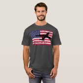 Patriottische KC135 Stratotanker jet American flag T-shirt (Voorkant volledig)