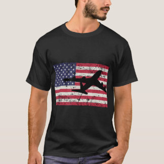 Patriottische KC-135 Stratotanker jet Amerikaanse  T-shirt