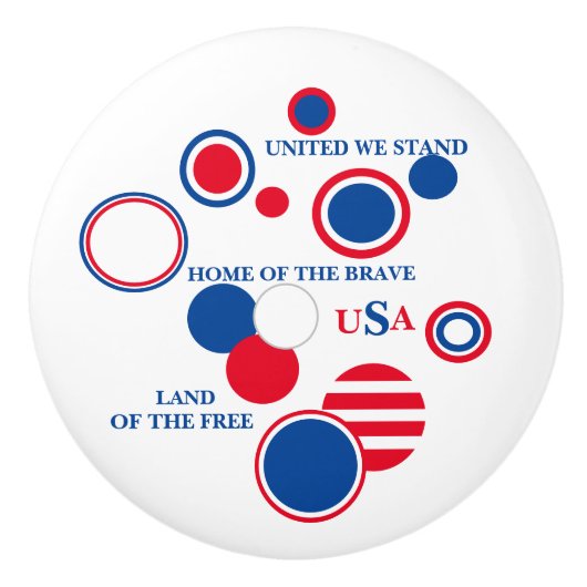 "Patriottische" keramische knop (Voorkant)