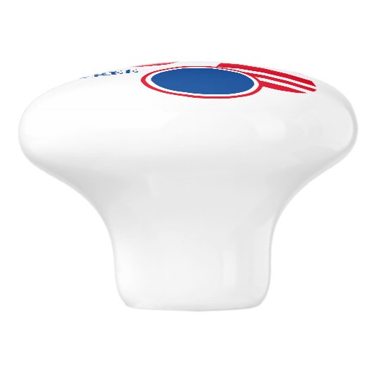 "Patriottische" keramische knop (Zijkant)