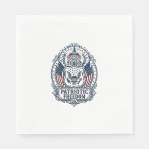 Patriottische Kerk Kamp Vector Grafische T-shirt Servet