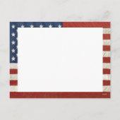 Patriottische kerst 2 foto Amerikaanse vlag Feestdagenkaart (Achterkant)