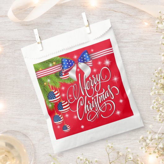 Patriottische kerst bedankzakje (Geknipt)