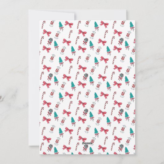 Patriottische kerst feestdagenkaart (Achterkant)