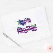 Patriottische kerst stickers (Envelop)