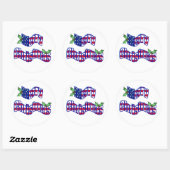 Patriottische kerst stickers (Vel)