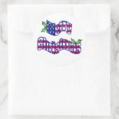 Patriottische kerst stickers (Tas)