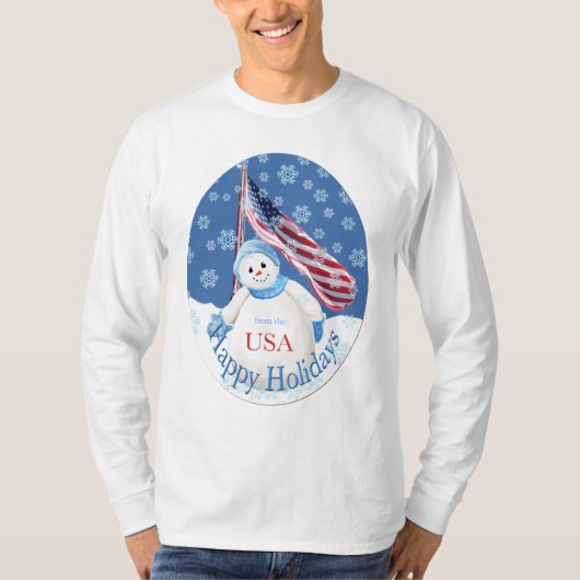 Patriottische Kerst T-shirt voor Troepen (Voorkant)