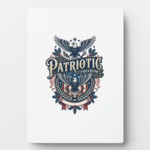 Patriottische Kerst Vector Grafische T-shirt (2) Fotoplaat