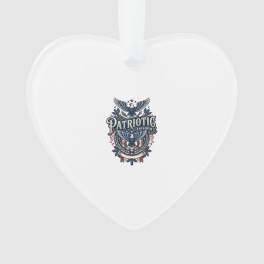 Patriottische Kerst Vector Grafische T-shirt (2) Ornament (voorkant)