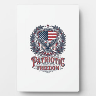 Patriottische Kerst Vector Grafische T-shirt Fotoplaat