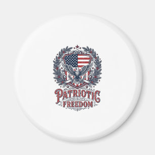 Patriottische Kerst Vector Grafische T-shirt Magneet