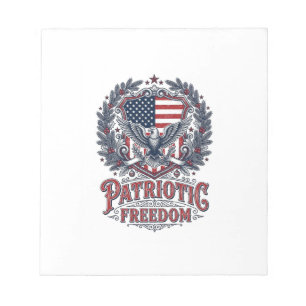 Patriottische Kerst Vector Grafische T-shirt Notitieblok