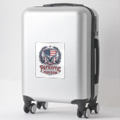 Patriottische Kerst Vector Grafische T-shirt Sticker (Koffer)