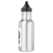 Patriottische Kerst Vector Grafische T-shirt Waterfles (Rechts)