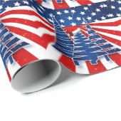 Patriottische kerstbomen en strips cadeaupapier (Rol Hoek)