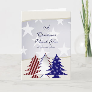 Patriottische kerstbomen, militair bedankt