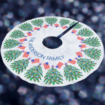 Patriottische Kerstboom Koele Amerikaanse vlag