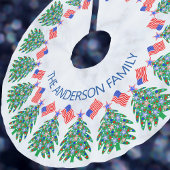 Patriottische Kerstboom Koele Amerikaanse vlag Kerstboom Rok