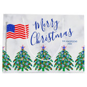 Patriottische Kerstboom Militair of militair Groot Cadeauzakje (Achterkant)