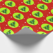 Patriottische Kerstcadeauverpakking Inpakpapier (Hoek)