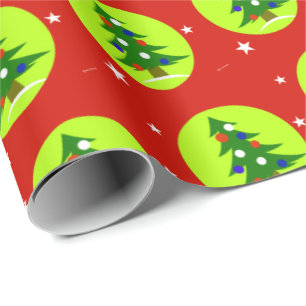 Patriottische Kerstcadeauverpakking Inpakpapier