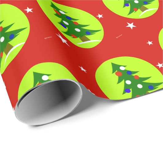 Patriottische Kerstcadeauverpakking Inpakpapier (Rol Hoek)