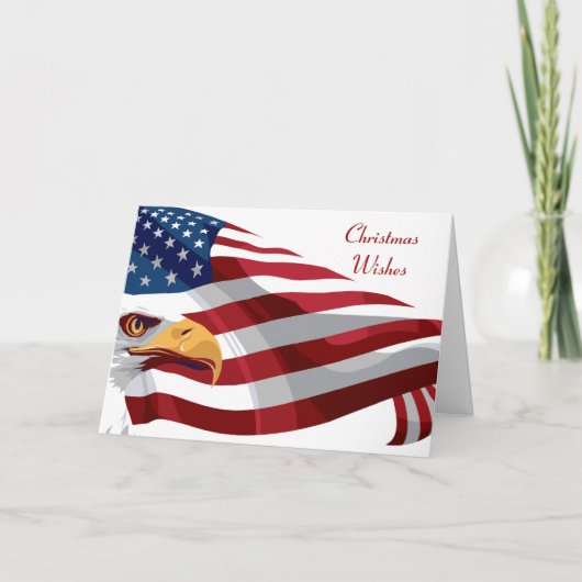 Patriottische kerstfeestdag Kaart (Voorkant)