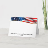 Patriottische kerstfeestkaart kaart (Achterkant)