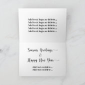 Patriottische kerstfeestkaart kaart (Binnen)