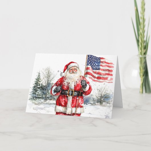 Patriottische kerstkaart feestdagen kaart (Voorkant)