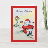 Patriottische kerstkaart kaart (Voorkant)