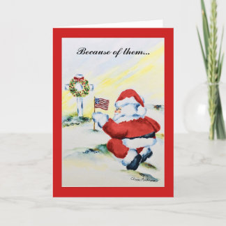 Patriottische kerstkaart kaart