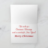 Patriottische Kerstkaarten UW BERICHT of van ons Feestdagen Kaart (Binnen)