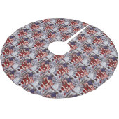 Patriottische kerstkerstkerstkerstman met Amerikaa Kerstboom Rok (Gekanteld)