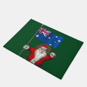 Patriottische kerstman Bezoek Australië Deurmat (Schuin)