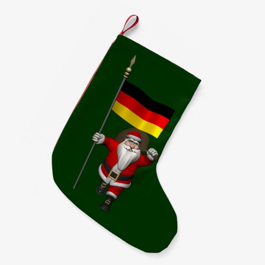 patriottische kerstman met aftreden uit Duitsland Kleine Kerstsok (Voorkant (Hangend))