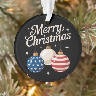 Patriottische Kerstmis Amerikaanse Vlag Versiering Ornament