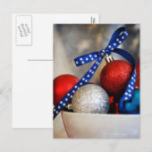 Patriottische Kerstmis Feestdagenkaart (Voorkant / Achterkant)