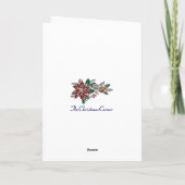 Patriottische Kerstmis van de Kerstman Feestdagen Kaart (Achterkant)