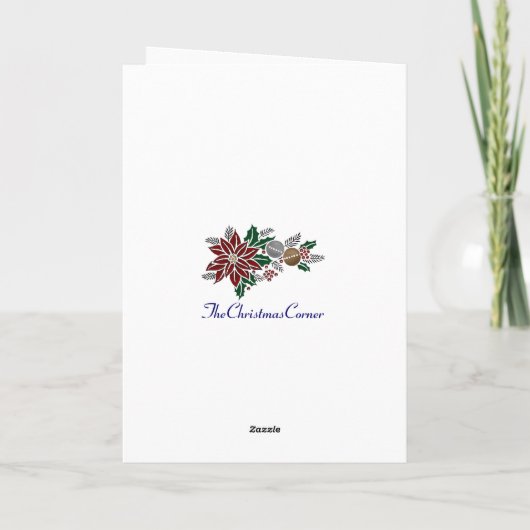 Patriottische Kerstmis van de Kerstman Feestdagen Kaart (Achterkant)