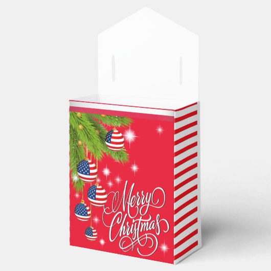 Patriottische Kerstmis - Zie Terug Bedankdoosjes (Geopend)