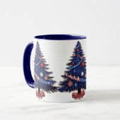 Patriottische Kerstmok Mok (Voorkant links)