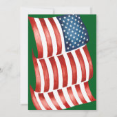 Patriottische Kickoffs & Cocktails Game Day Footba Kaart (Achterkant)