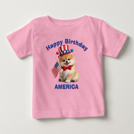 Patriottische Kid (2c) T-shirt (Voorkant)