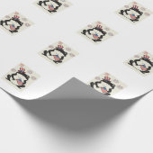 Patriottische Kikker Vintage Gravure Vector Kunst_ Cadeaupapier (Hoek)