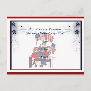 patriottische Kinder herdenkingsdag Briefkaart