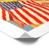 Patriottische Kinderen 1940s  Tijdschrift Illustra Poster (Hoek)